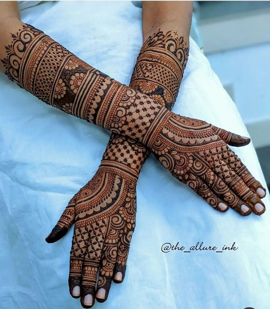 Basic bridal mehandi